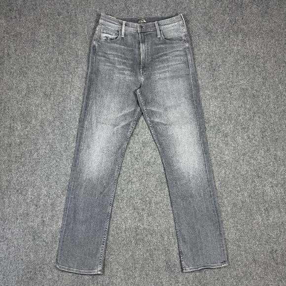 MOTHER Women's Straight Leg Jeans - Gray - Picture 1 of 12